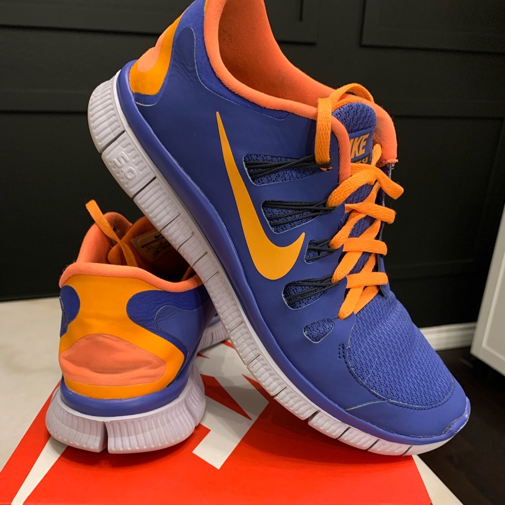 Nike Women’s Running Shoes / Indigo and Orange